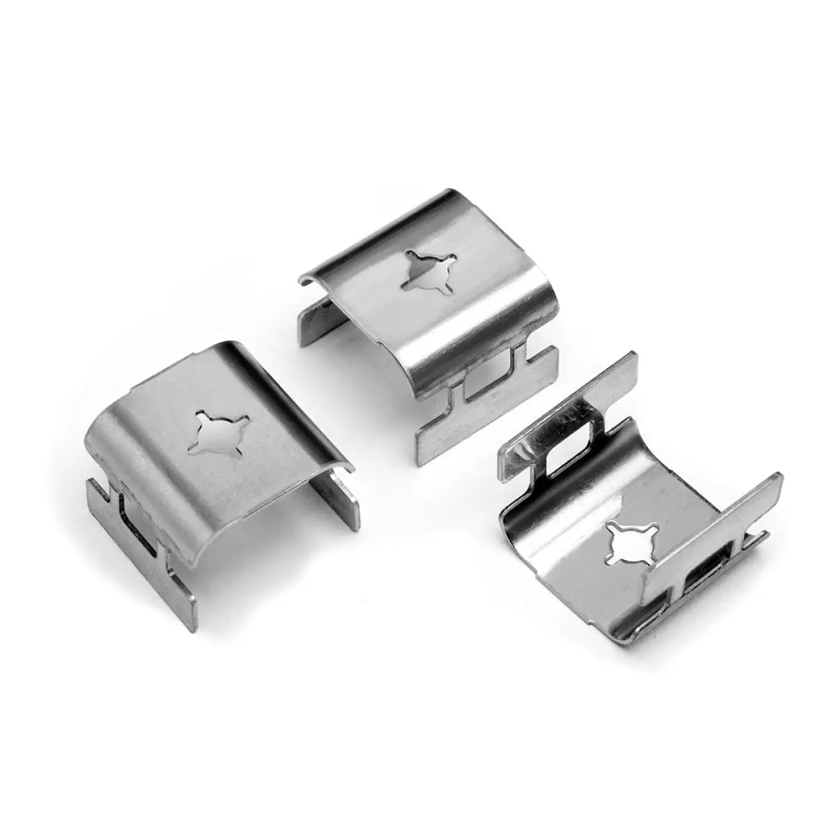 25 x 16mm Stainless Steel Trunking Clips - Pack of 50 | CBSTC1