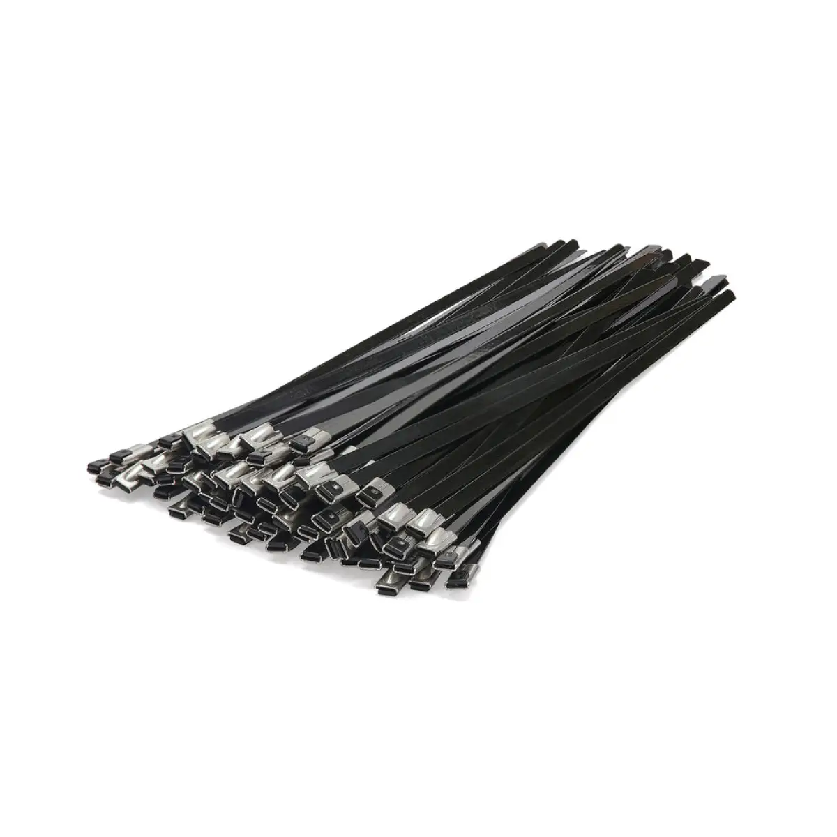 840 x 7.9mm Polyester Coated Stainless Steel Cable Ties - Pack of 100 | CSSC85079