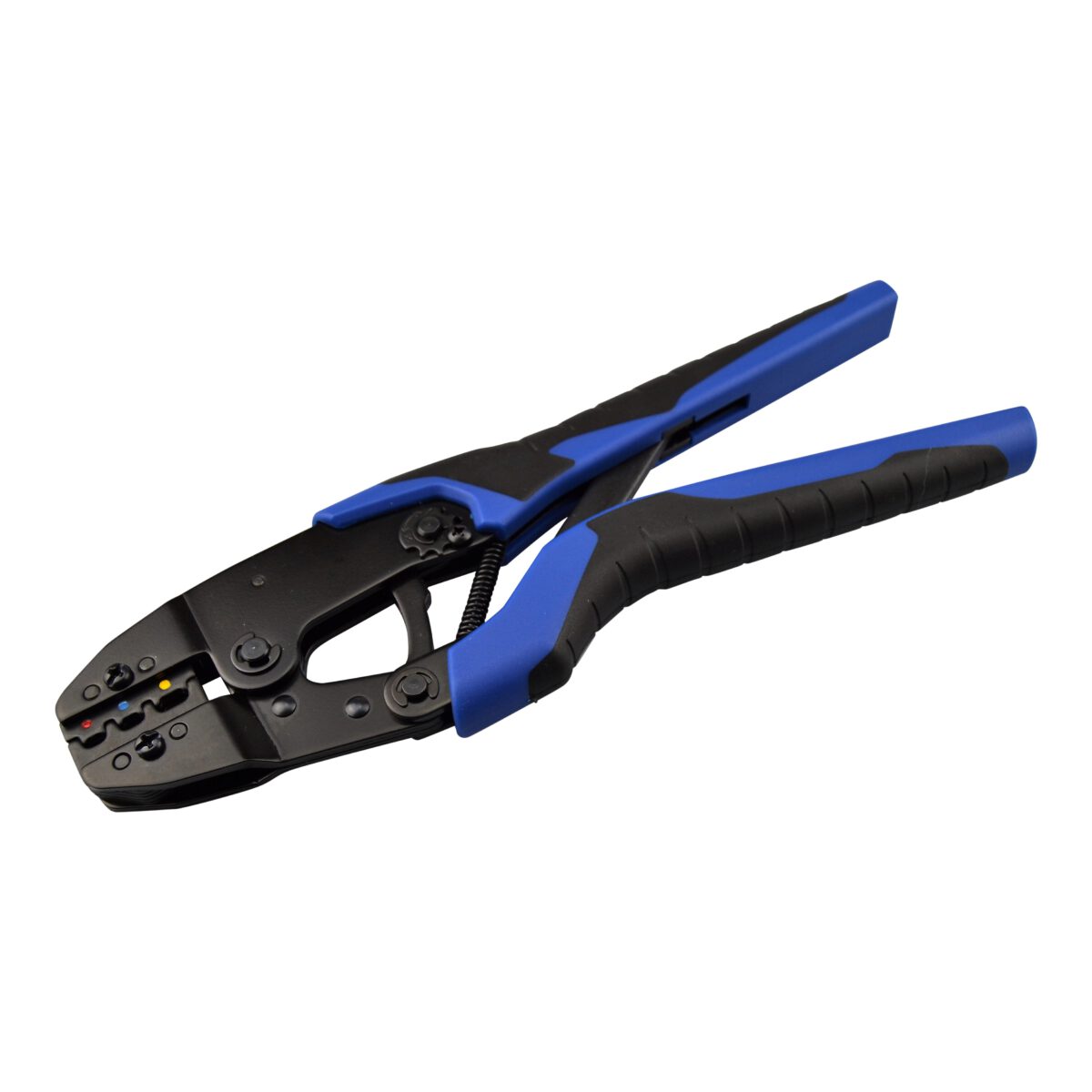 Ratchet Crimping Tool For Red Blue & Yellow Pre-Insulated Crimp Terminals | RTRBY