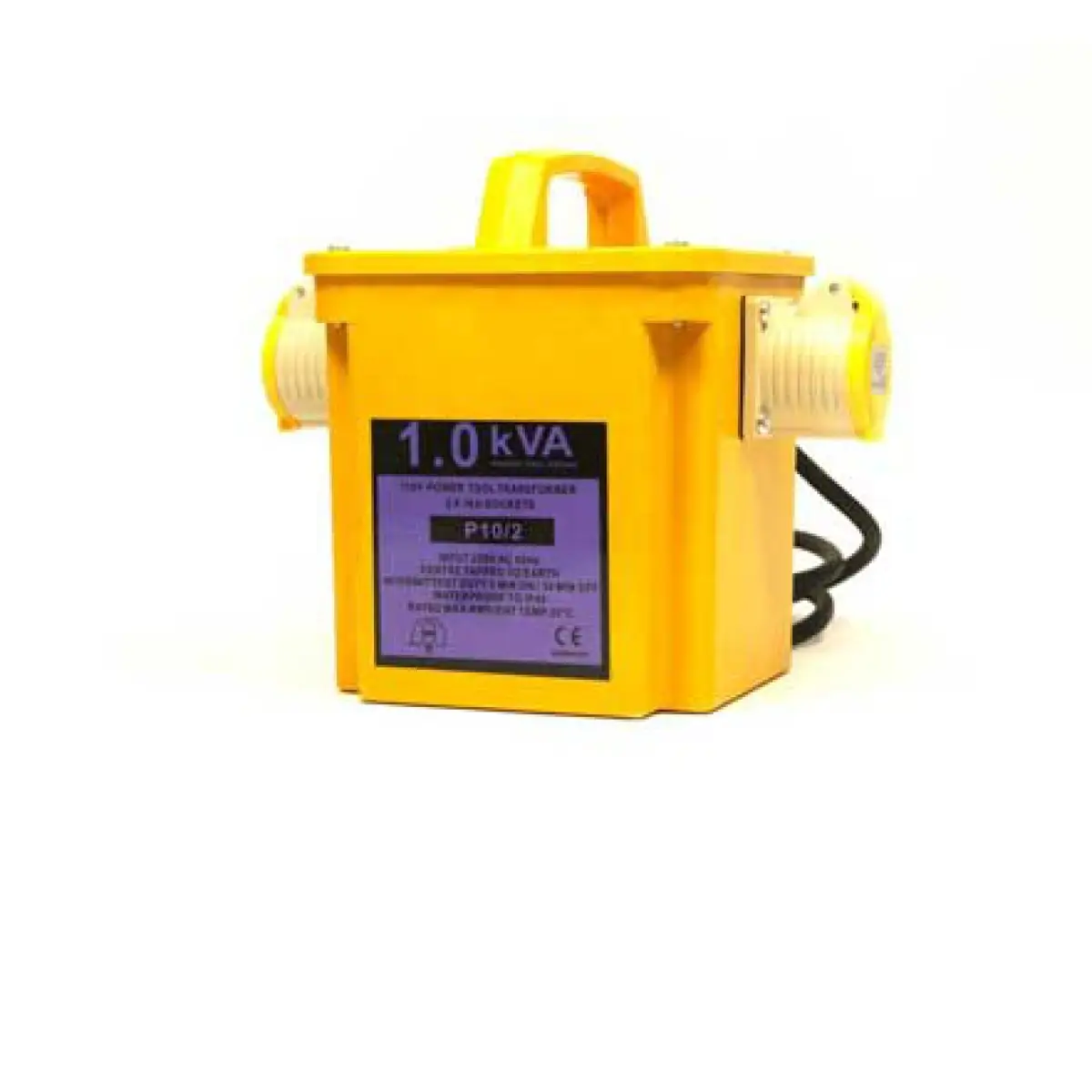 1kVA or 1000VA Intermittent Rated Portable Isolation Transformer Twin Socket | EWPHAP10/219