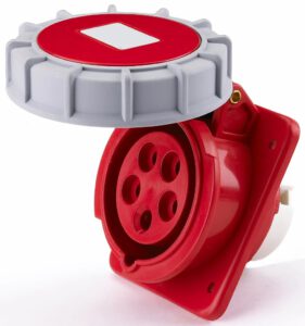 16A 415V Panel Socket IP67 5 Pin | EWPHPM16415IP6719