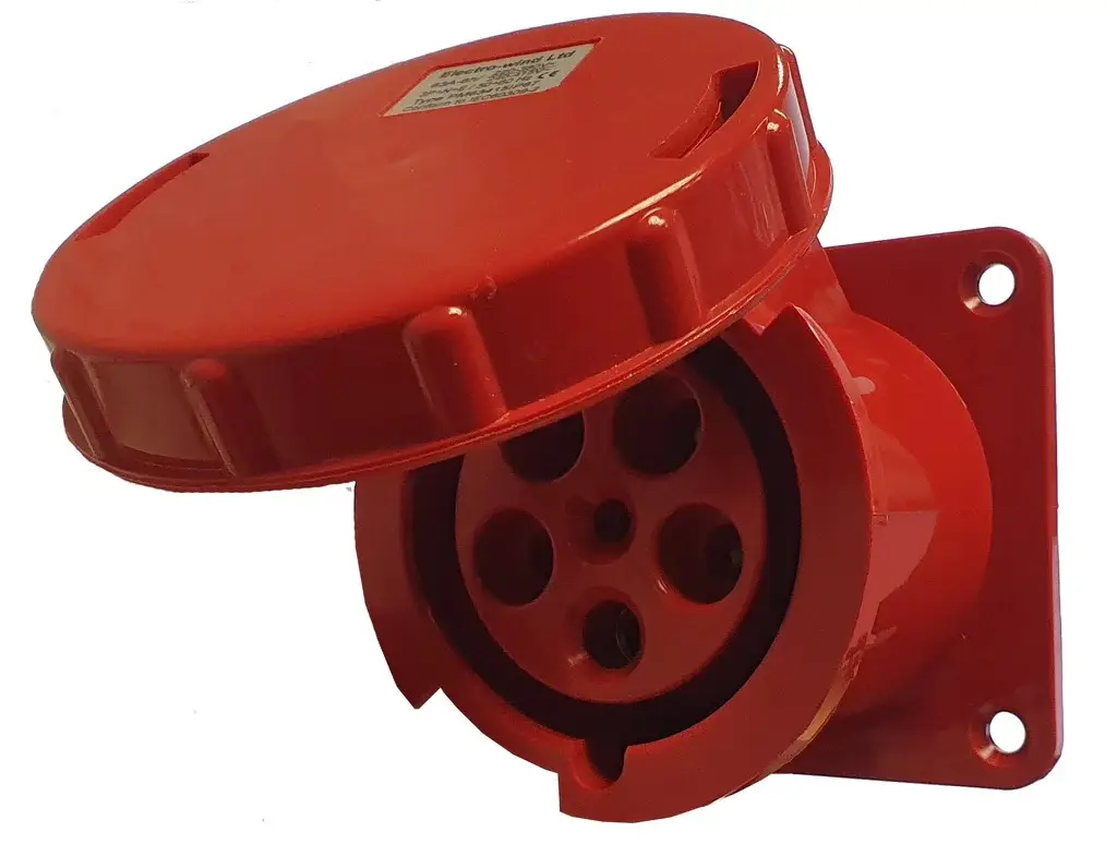 63A 415V Panel Mount Socket IP67 5Pin | EWPHPM63415IP6719