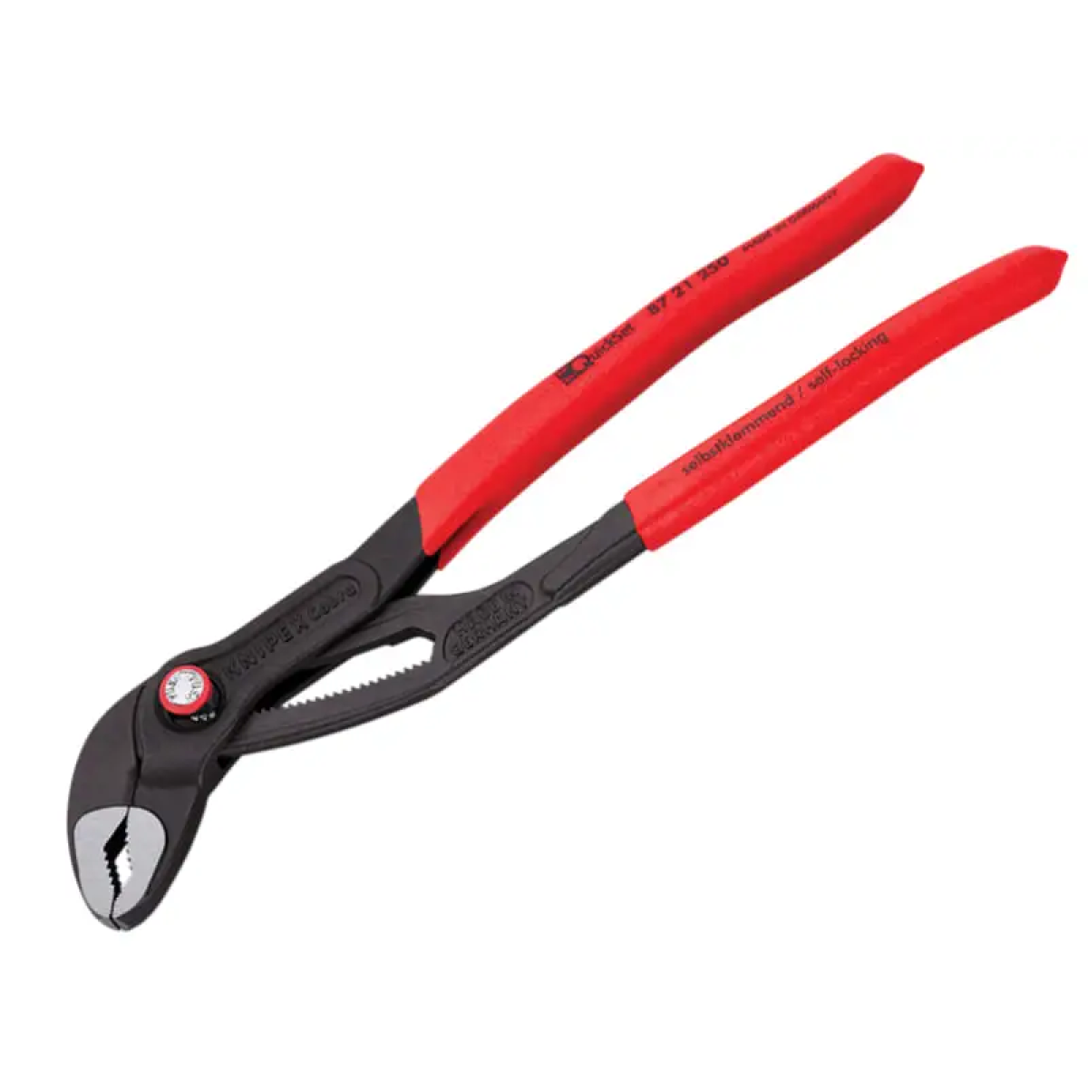 87 21 250 Cobra® Quickset Water Pump Pliers Plastic Coated Grip 250mm