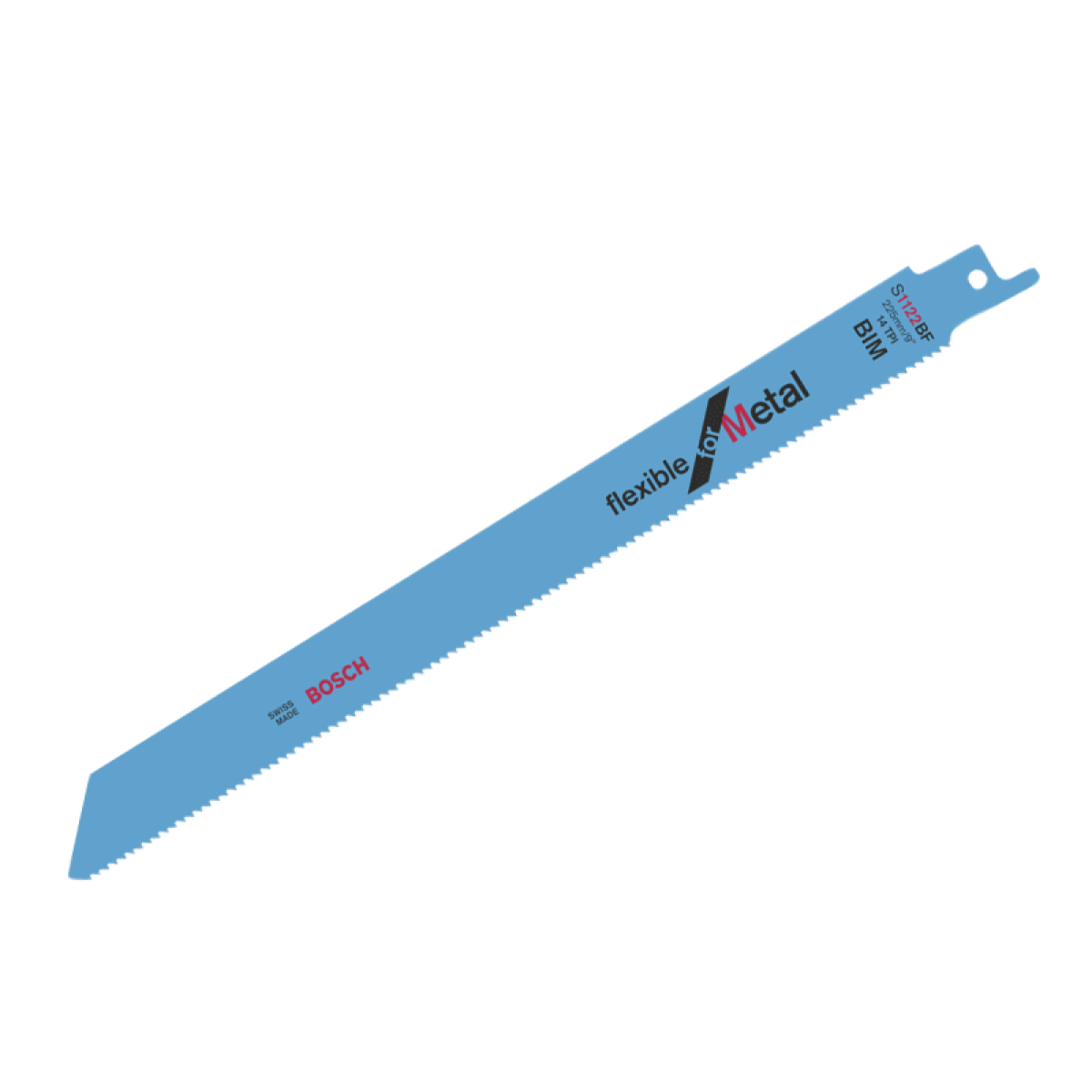S 1122 BF Flexible for Metal Reciprocating Saw Blade 225mm 14 TPI (Pack 100)