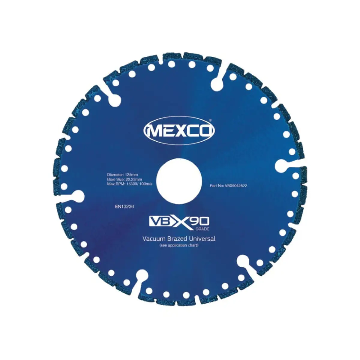 VBX90 Grade Universal Diamond Blade 125 x 22mm