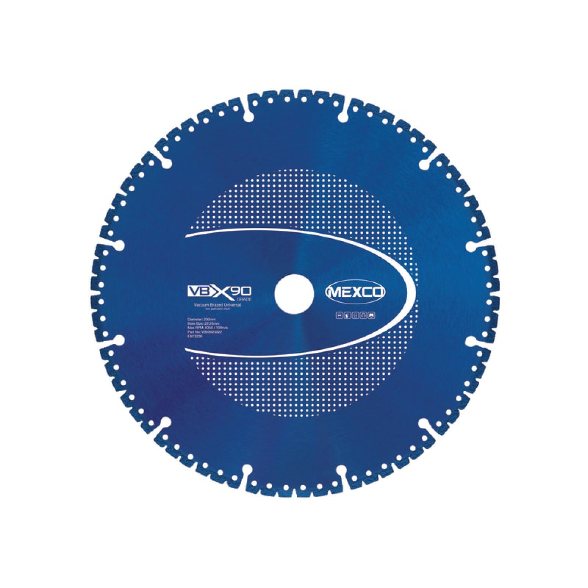 VBX90 Grade Universal Diamond Blade 230 x 22mm
