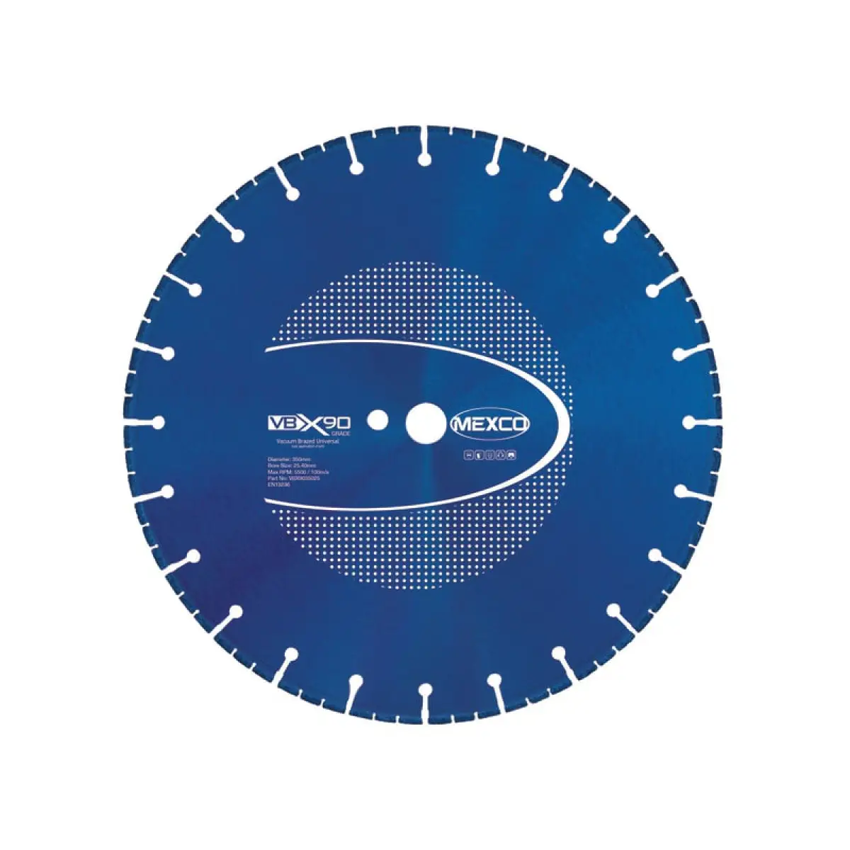 VBX90 Grade Universal Diamond Blade 350 x 25.4mm