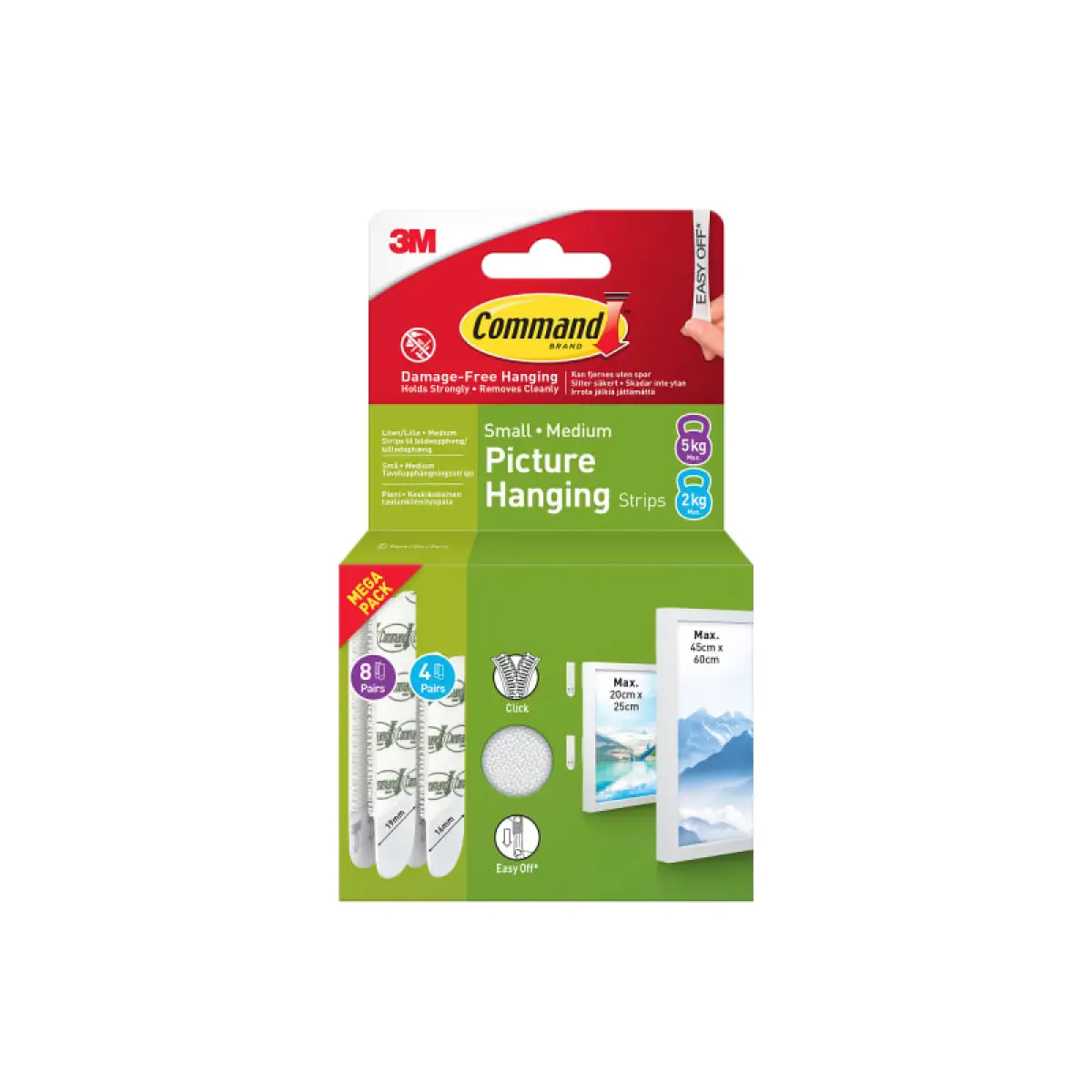 Picture Hanging Strips Small & Medium 7100337119