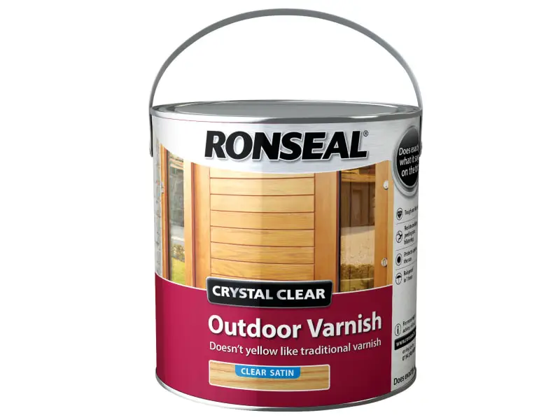Crystal Clear Outdoor Varnish Satin 2.5 litre