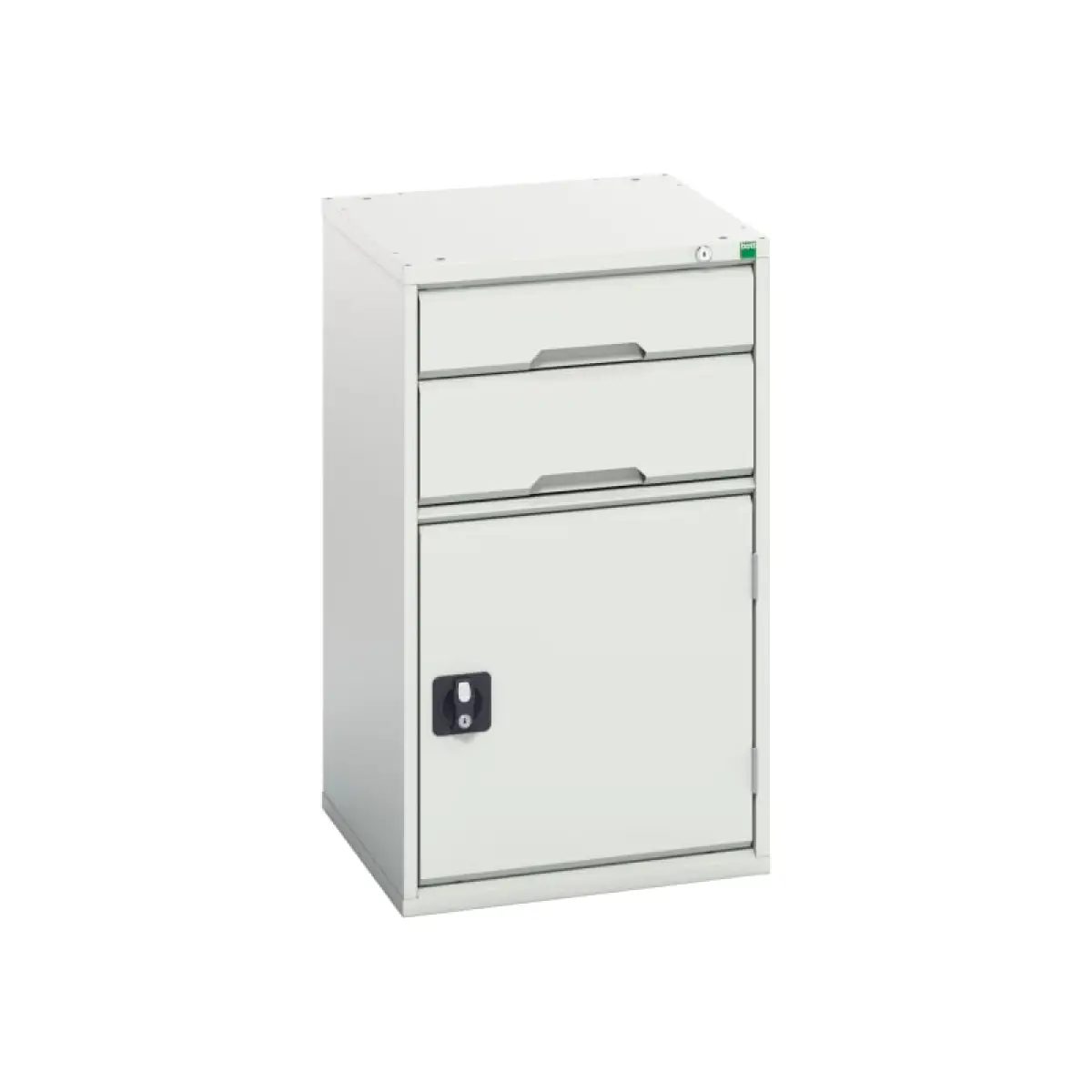 Verso 2 Drawer + Cupboard 900 x 525mm Light Grey