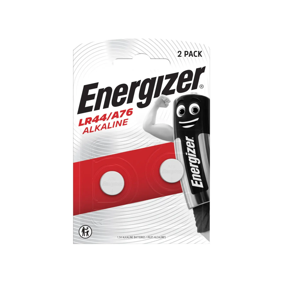 LR44 Button Cell Alkaline Battery (Pack 2)