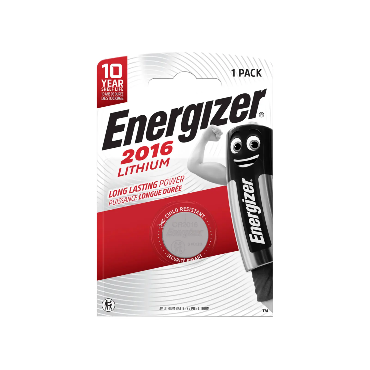CR2016 Coin Lithium Battery (Single)
