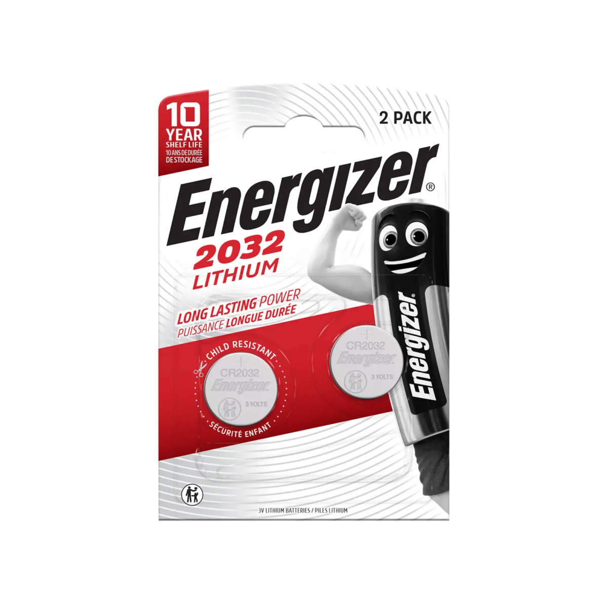 CR2032 Coin Lithium Battery (Pack 2)