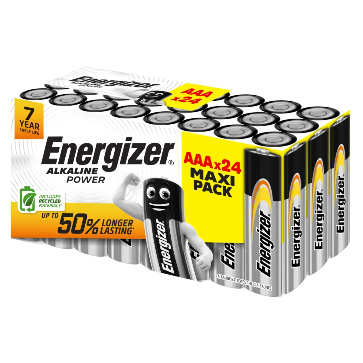 AAA Cell Alkaline Power Batteries (Pack 24)