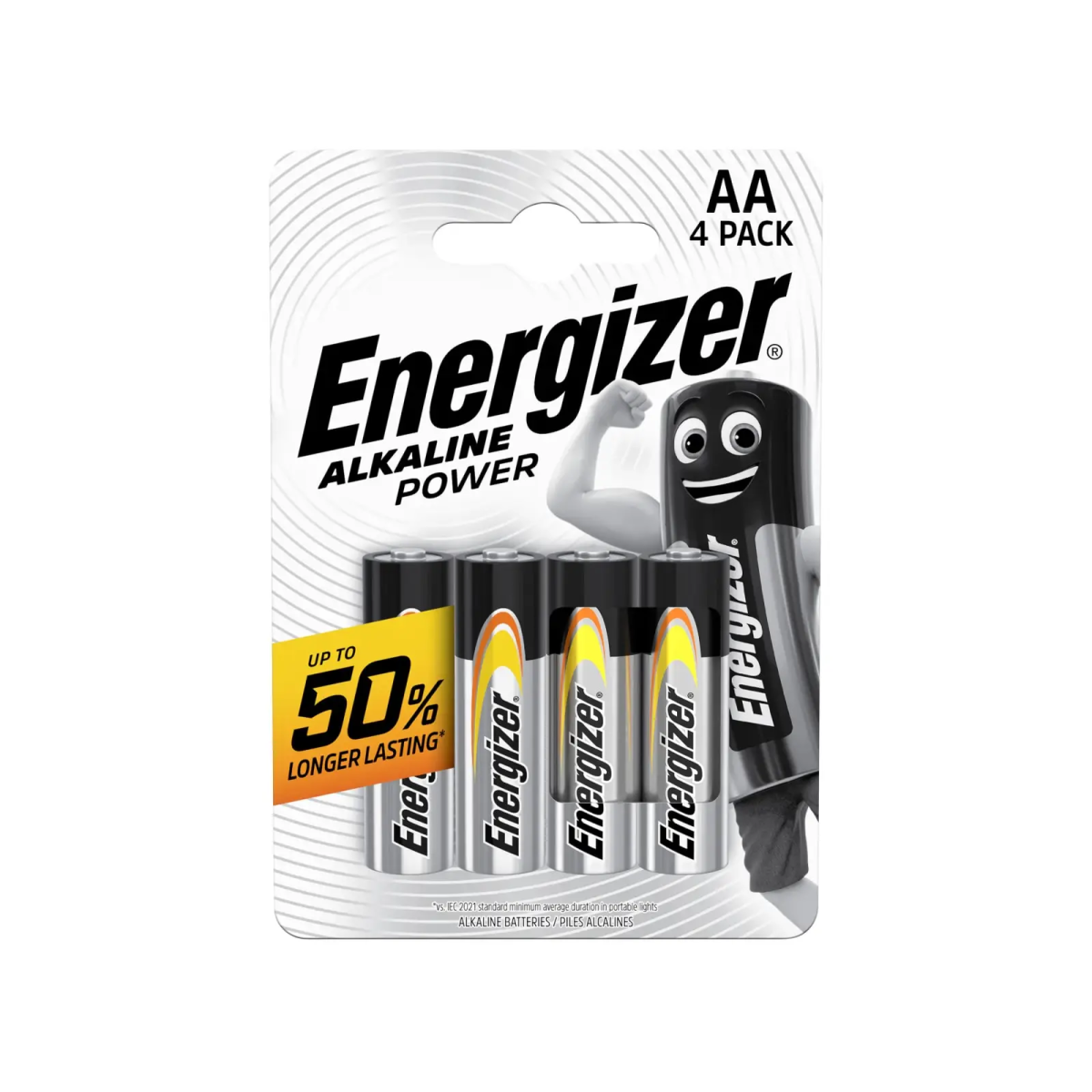 AA Cell Alkaline Power Batteries (Pack 4)