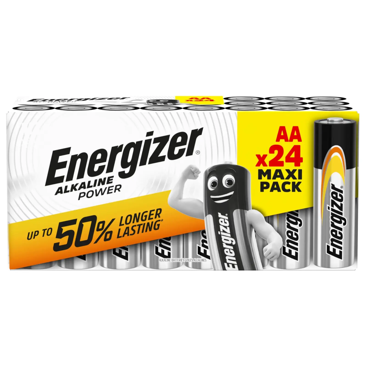 AA Cell Alkaline Power Batteries (Pack 24)