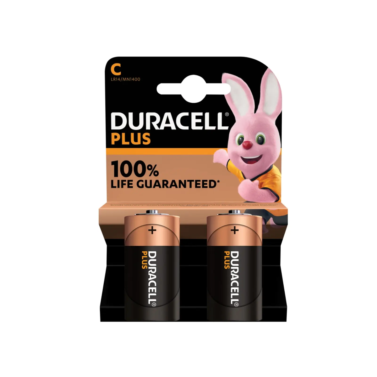 C Cell +100% Plus Power Batteries (Pack 2)