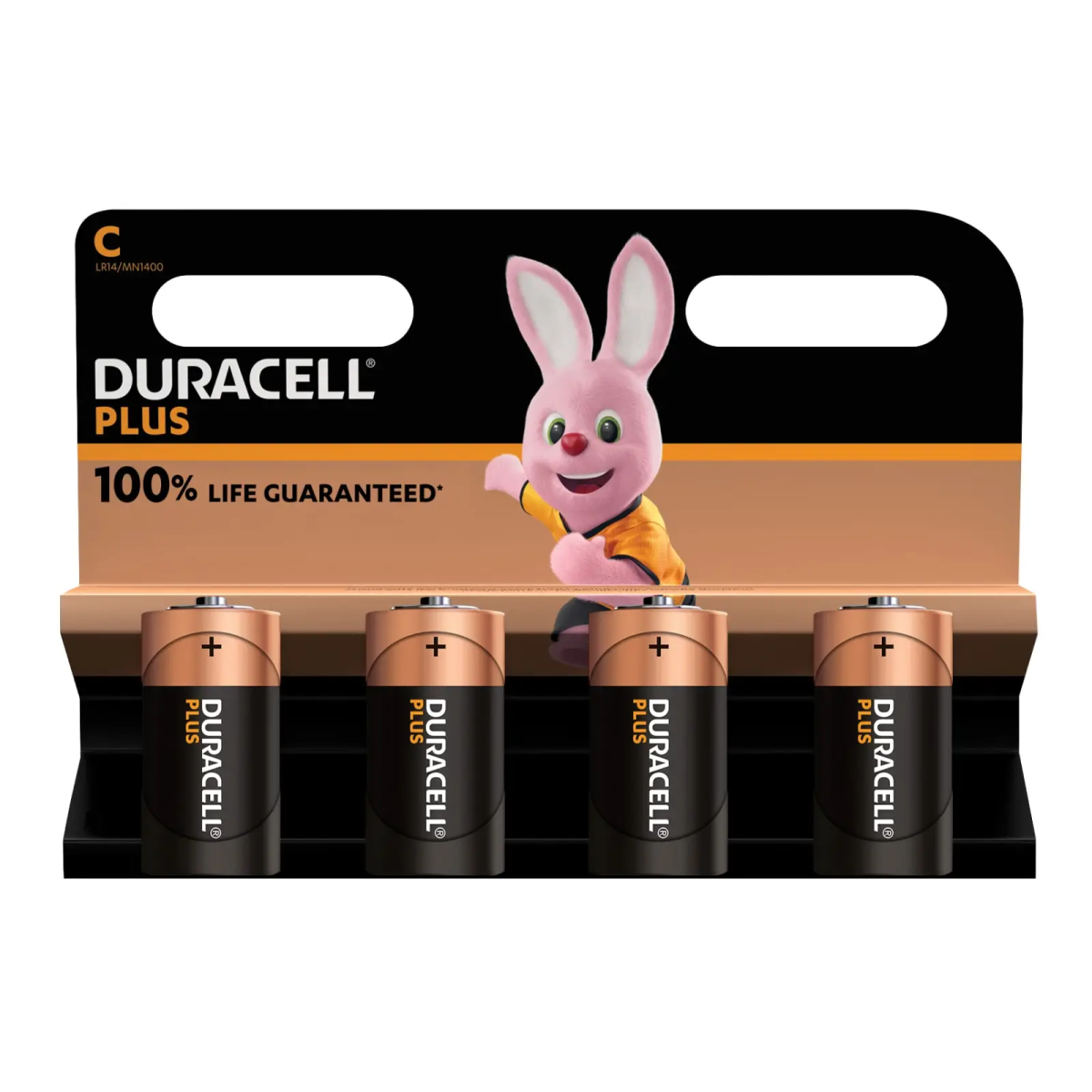 C Cell +100% Plus Power Batteries (Pack 4)