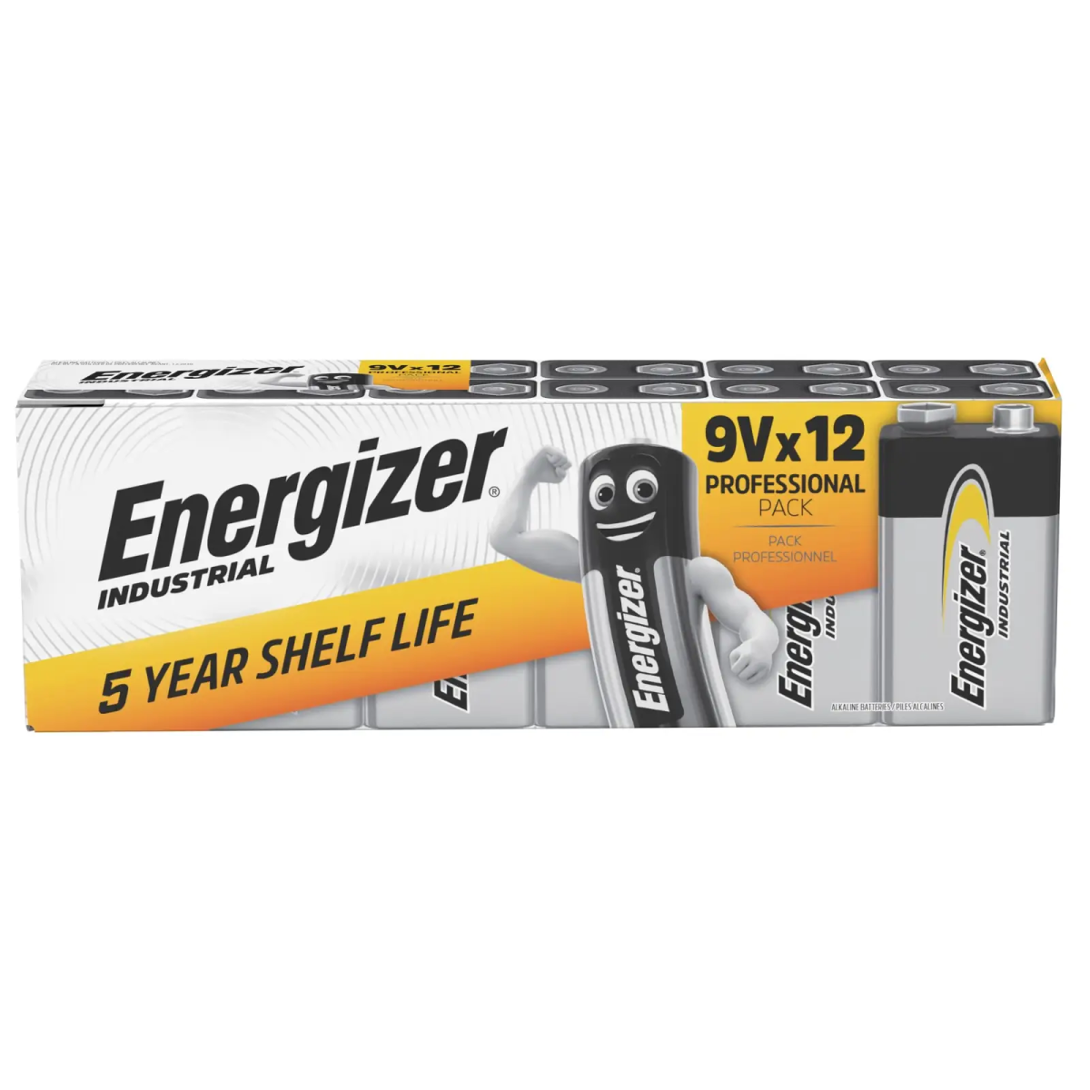 9V Industrial Batteries (Pack 12)