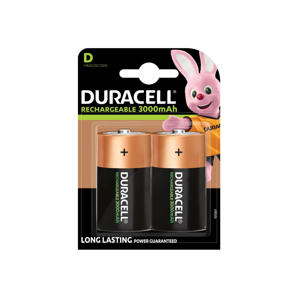 D Cell 3000Mah Rechargeable Batteries (Pack 2)