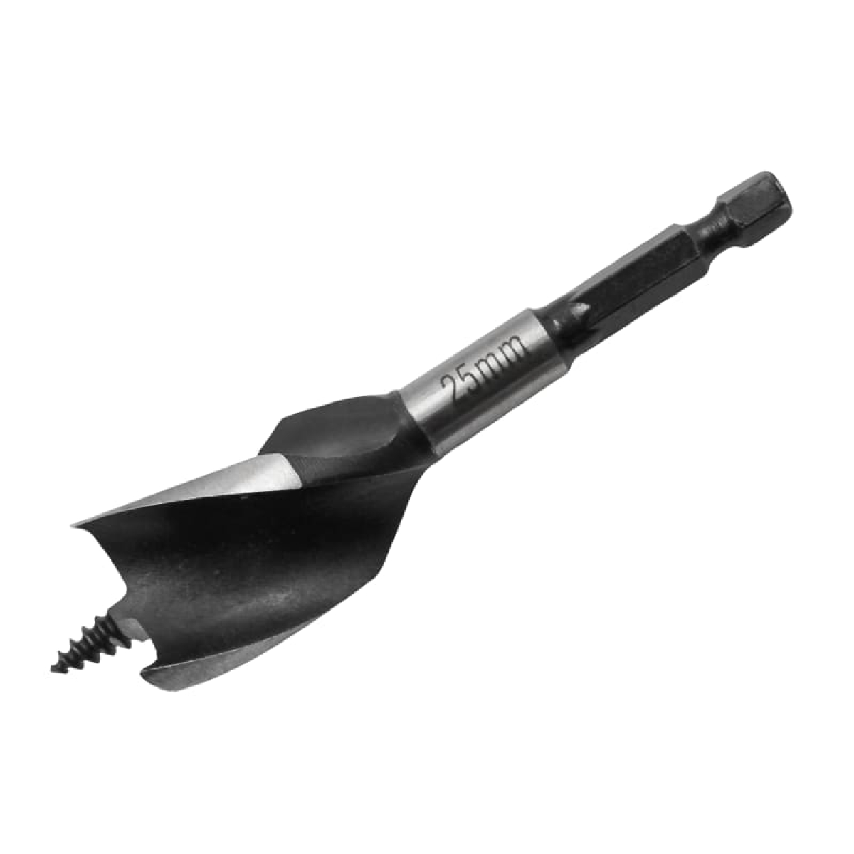 Tri-Point Speed Auger Bit 25mm Stubby