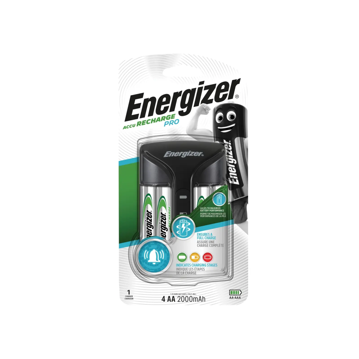 Recharge Pro Charger + 4 x AA Batteries