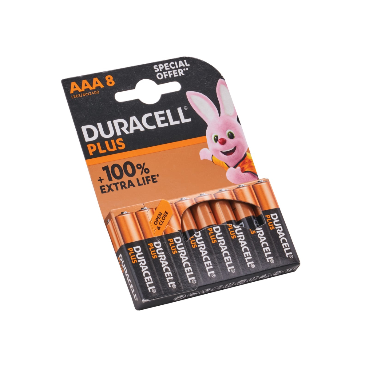 Plus Power AAA Alkaline Batteries Promo Pack 8