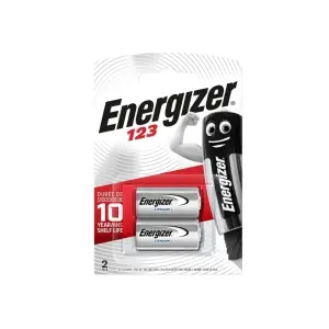 Energizer CR123 Lithium Battery x 2 S5298