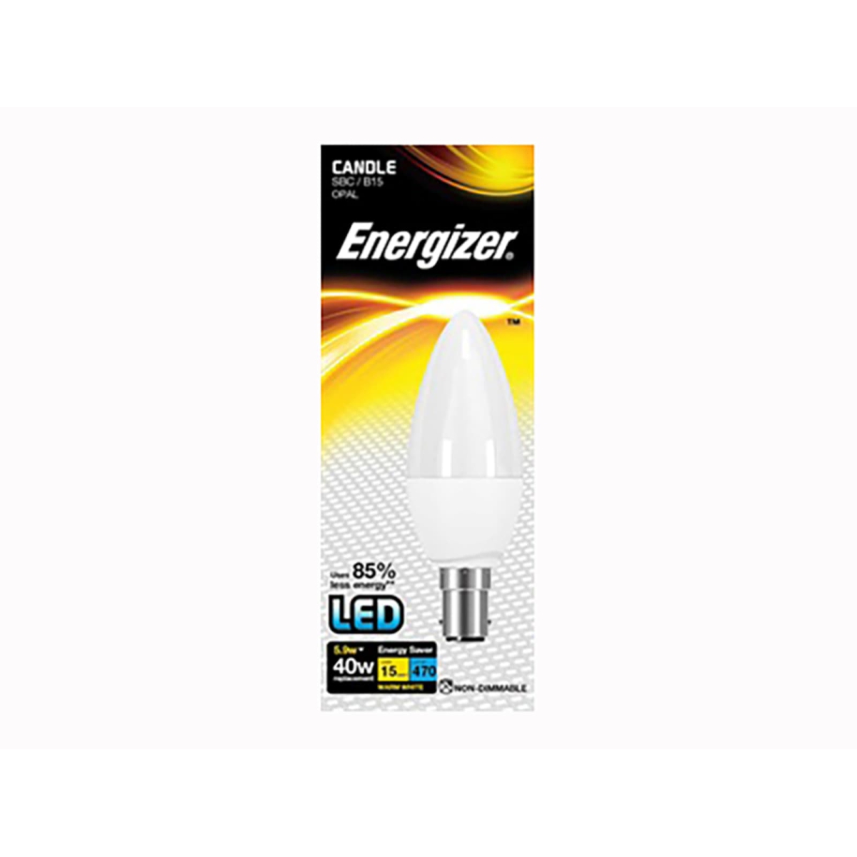 Candle LED 470Lumens Warm White Opal B15 Boxed