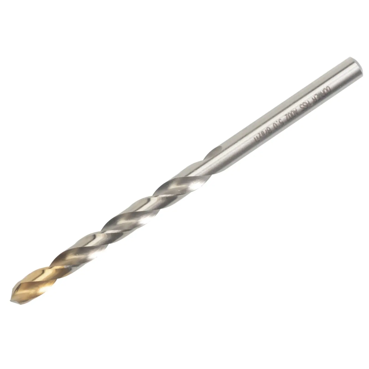 A002 HSS-TiN Coated Jobber Drill 5.00mm OL:86mm WL:52mm