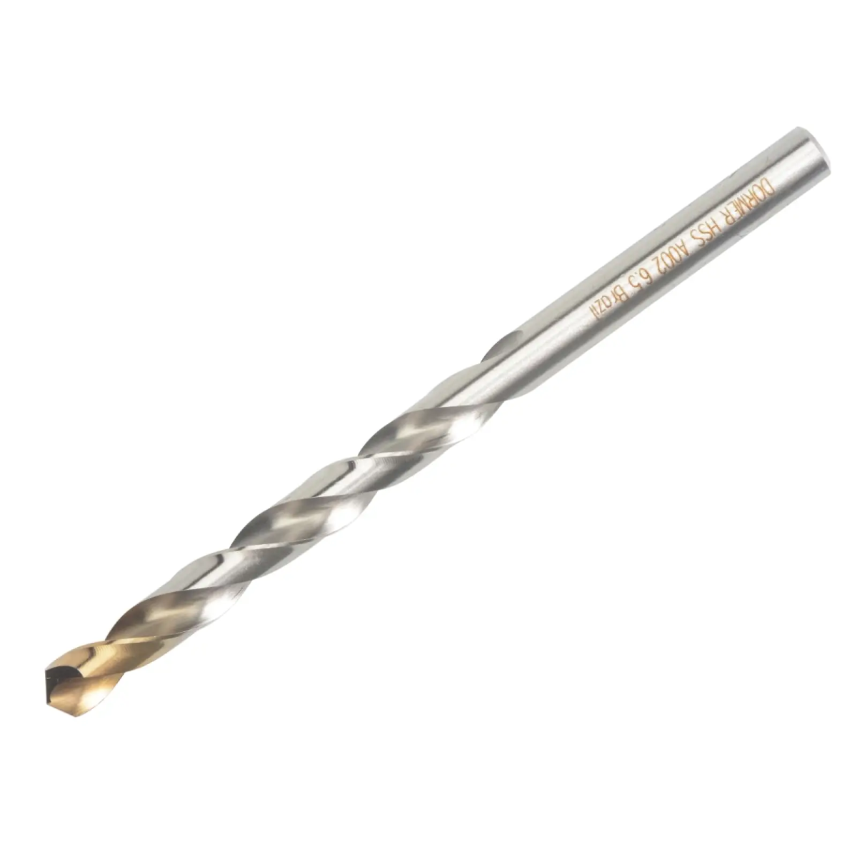 A002 HSS-TiN Coated Jobber Drill 6.50mm OL:101mm WL:63mm
