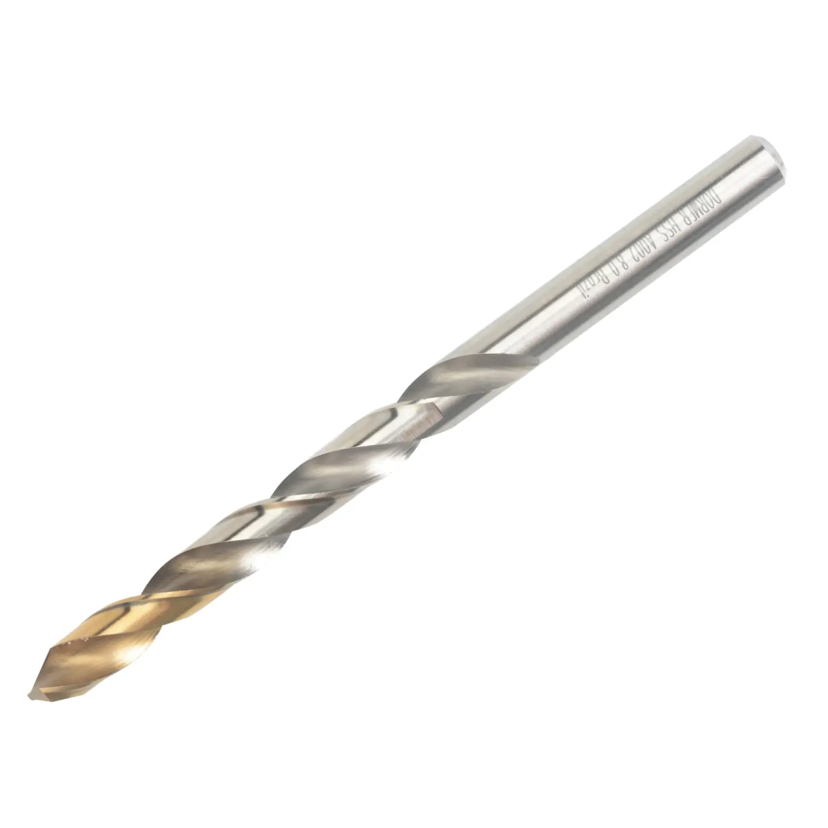 A002 HSS-TiN Coated Jobber Drill 8.00mm OL:117mm WL:75mm