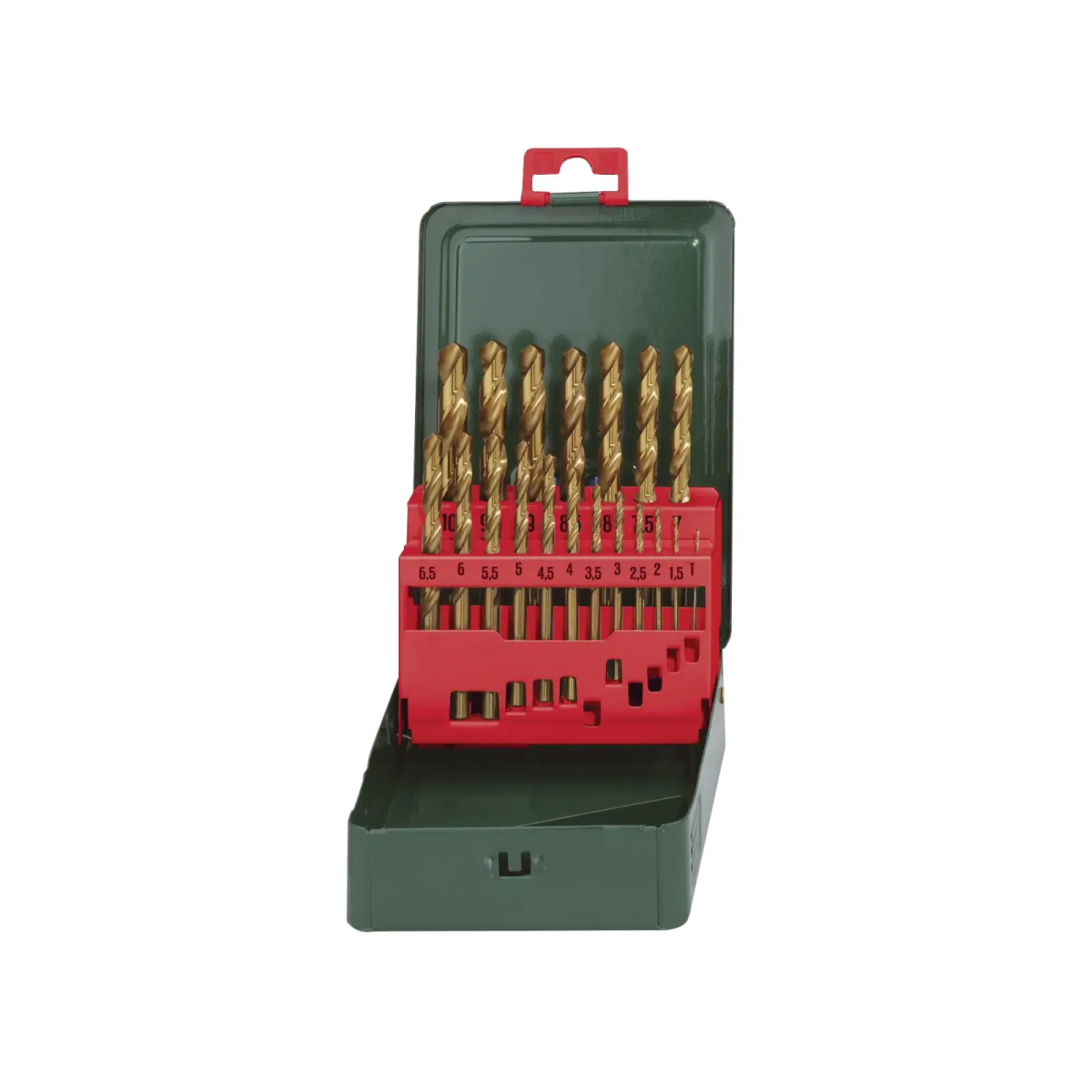 HSS-Tin Drill Bit Set, 19 Piece