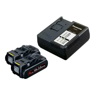 EYC954B32 Battery & Charger Kit 18V 2 x 3.0Ah Li-ion