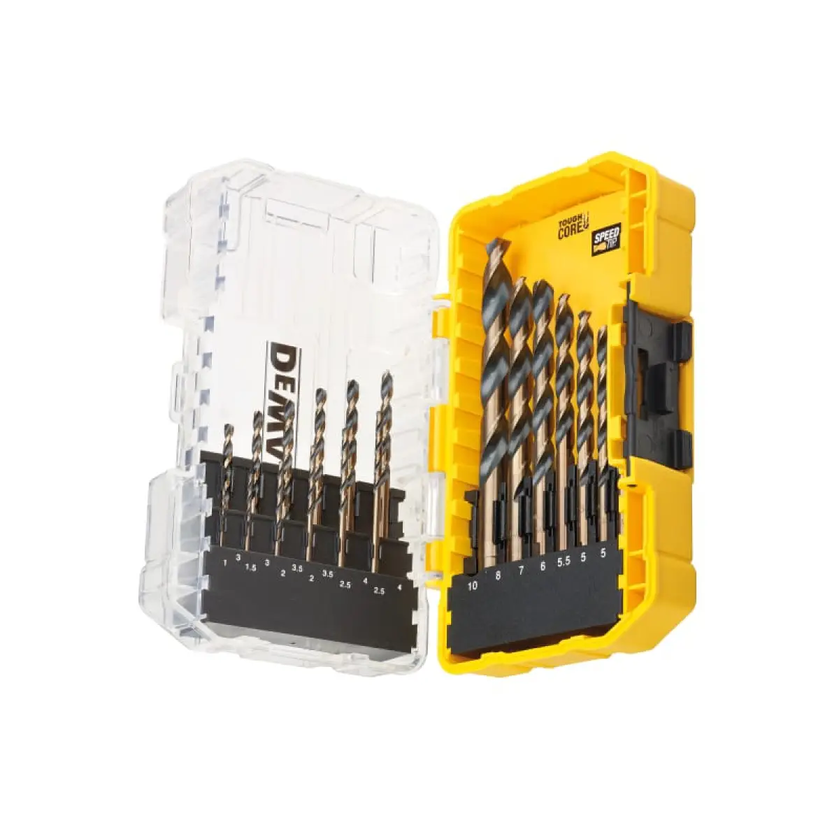 DT70728 BLACK&GOLD HSS Drill Set, 19 Piece