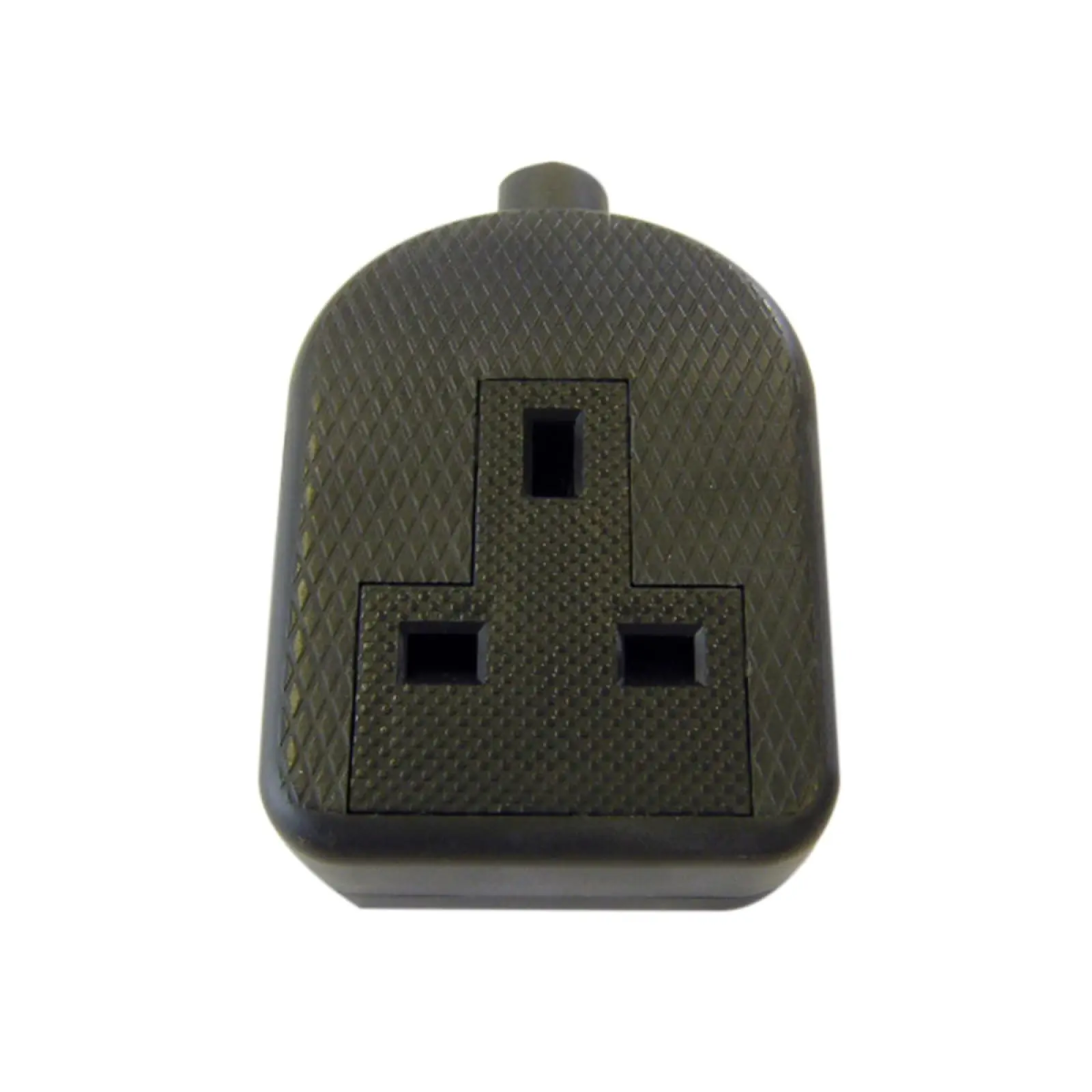 Trailing Socket 13A 1-Gang Black