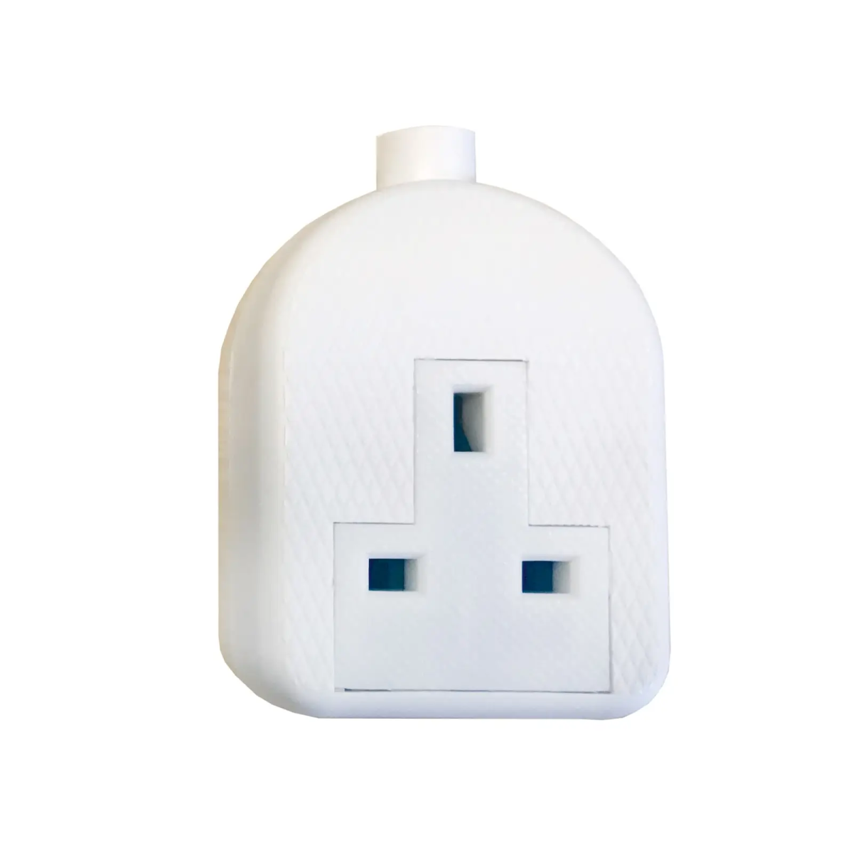 White Trailing Extension Socket 13A 1-Gang