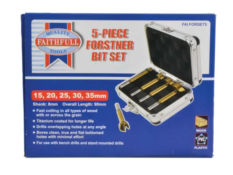 Forstner Bit Set, 5 Piece - Image 3