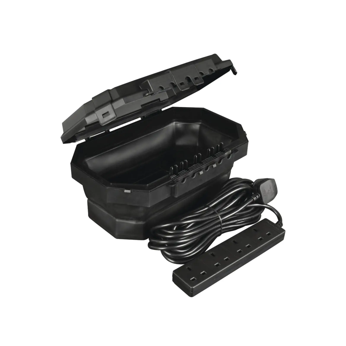 Collapsible Electrical Connection Box + Extension Lead 240V 4-Gang 13A 8m