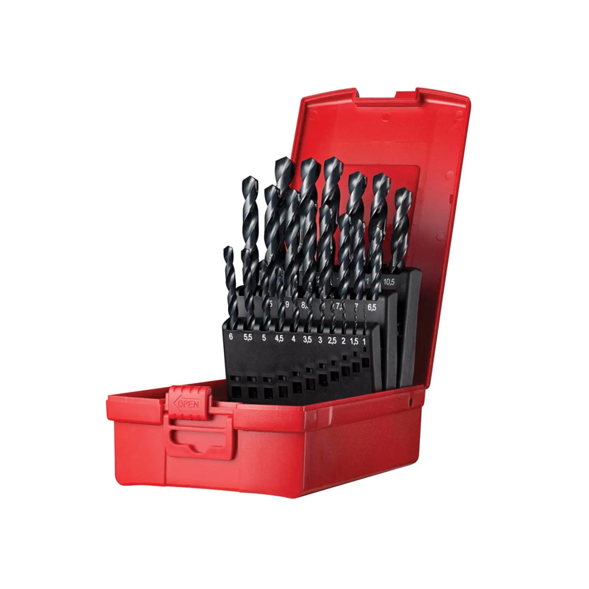 A190 No.204 Metric HSS Drill Set of 25 1.0-13.0 x 0.5mm