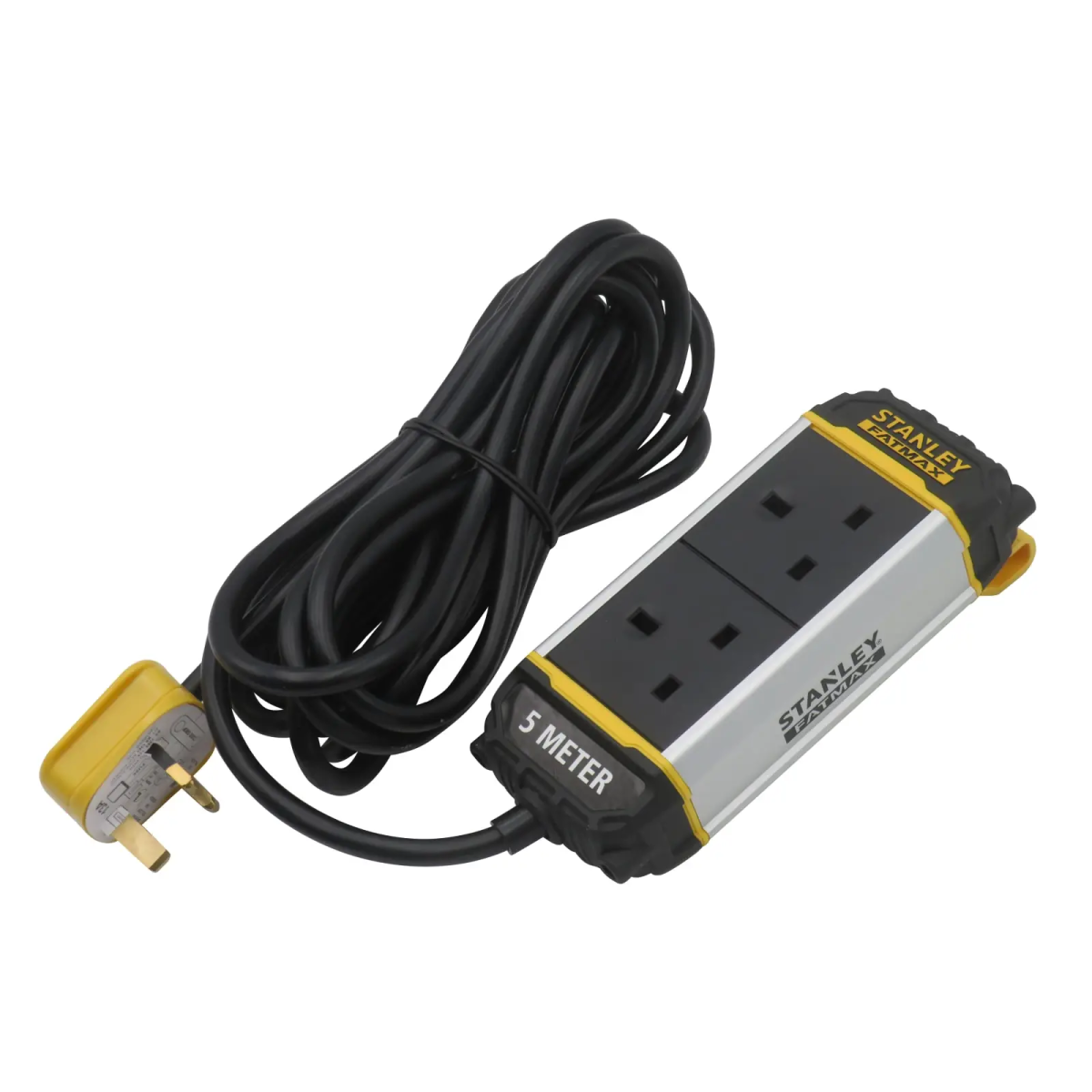 2-Gang Powerboard with Belt-Clip 5m