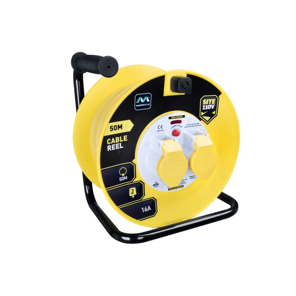 Cable Reel 110V 16A Thermal Cut-Out 50m