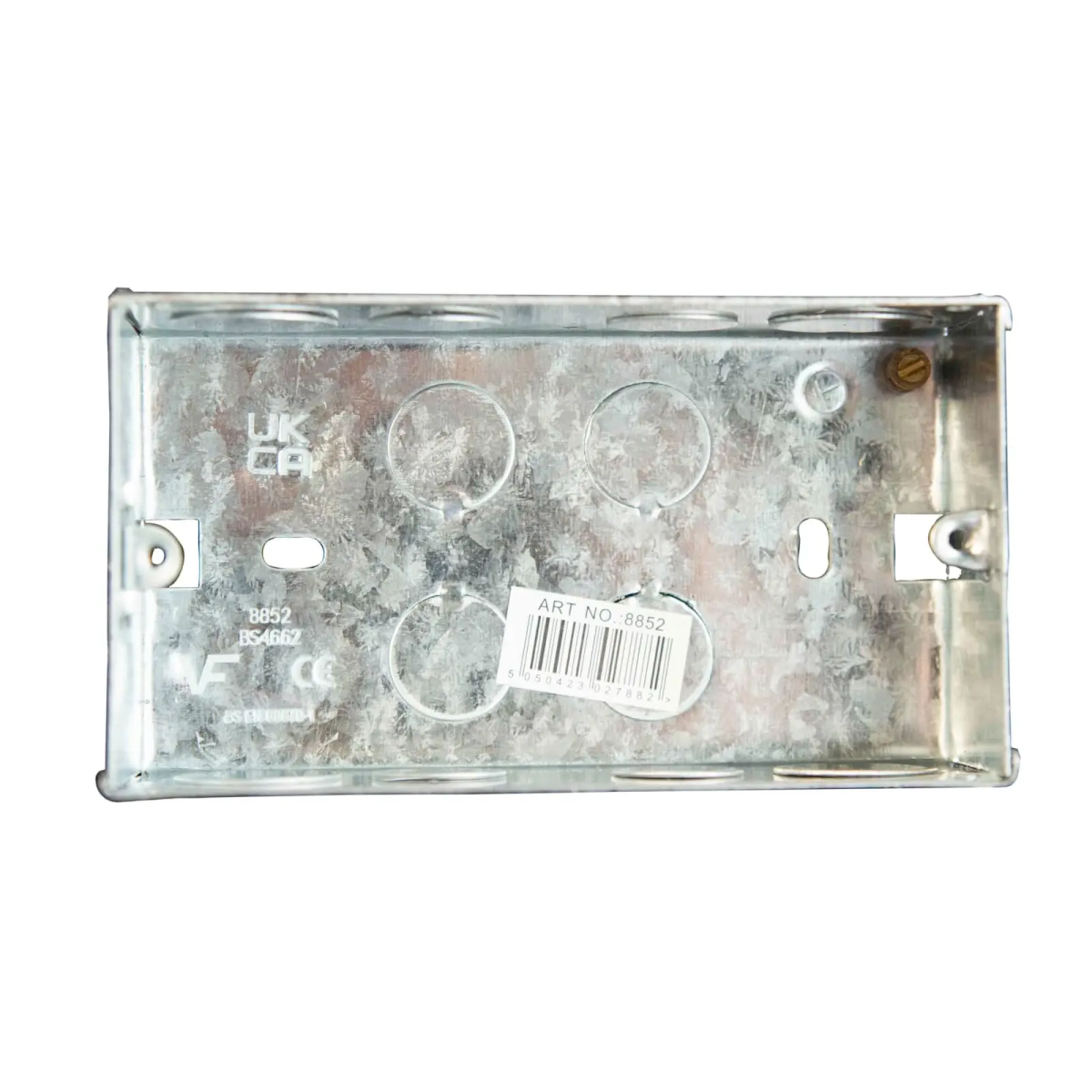 Metal Back Box 2-Gang 45mm