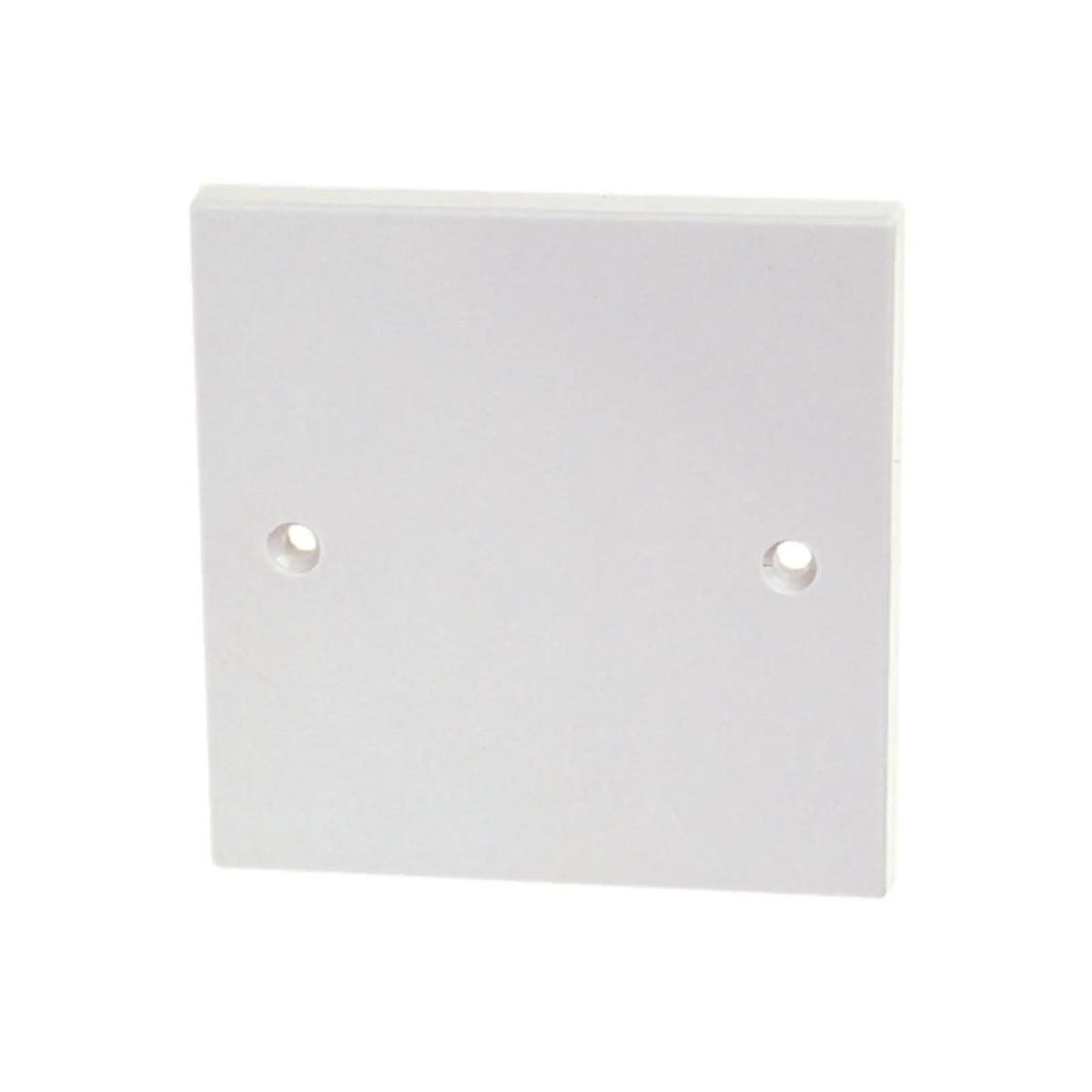 Plastic Blanking Plate Single White 8808NB