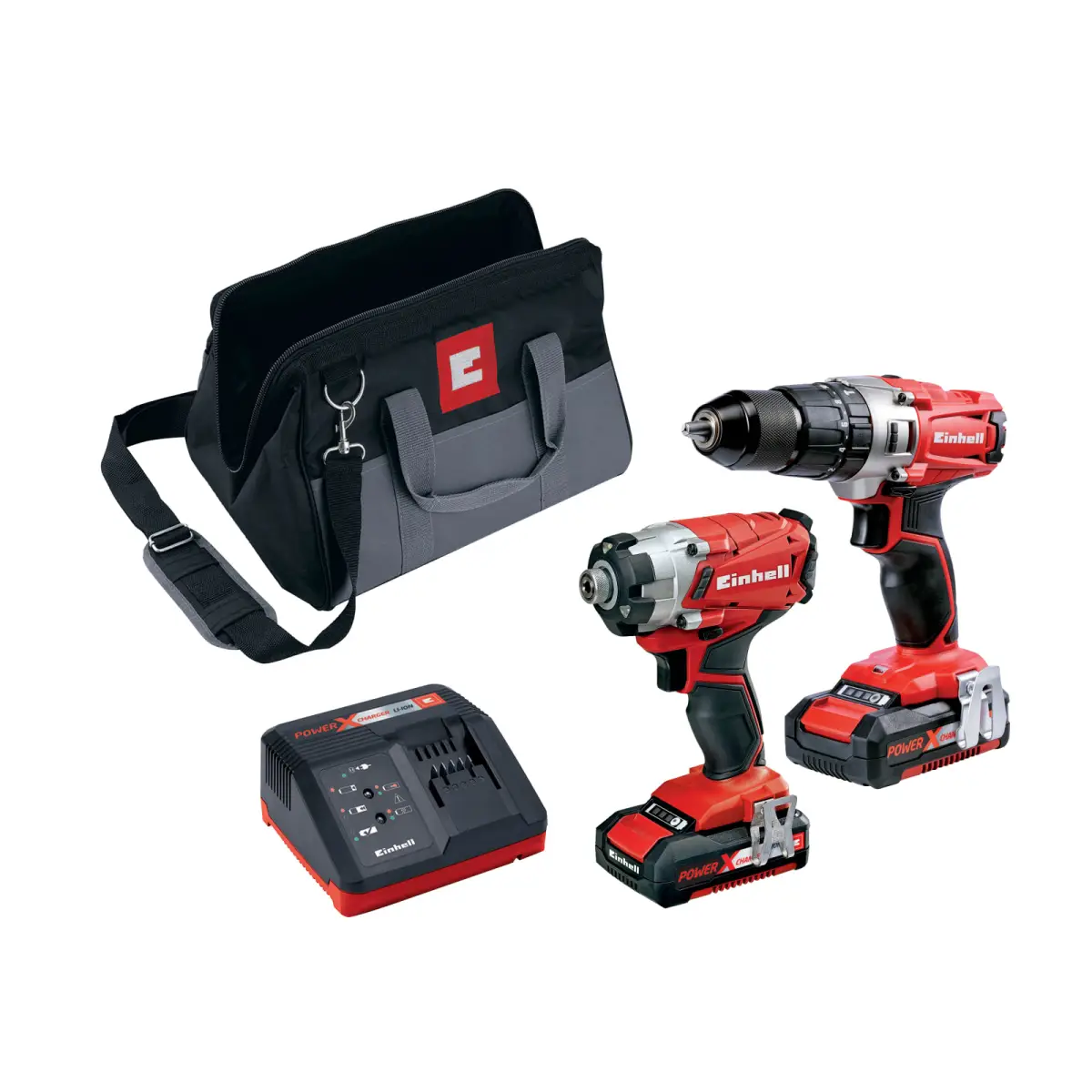 Power X-Change Combi & Impact Driver Twin Pack 18V 2 x 2.0Ah Li-ion