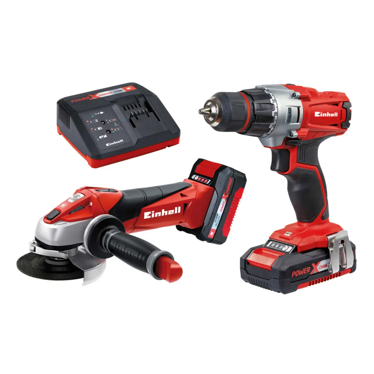 TE-TK 18 Li Drill & Grinder Kit 18V 1 x 1.5Ah & 1 x 3.0Ah Li-ion