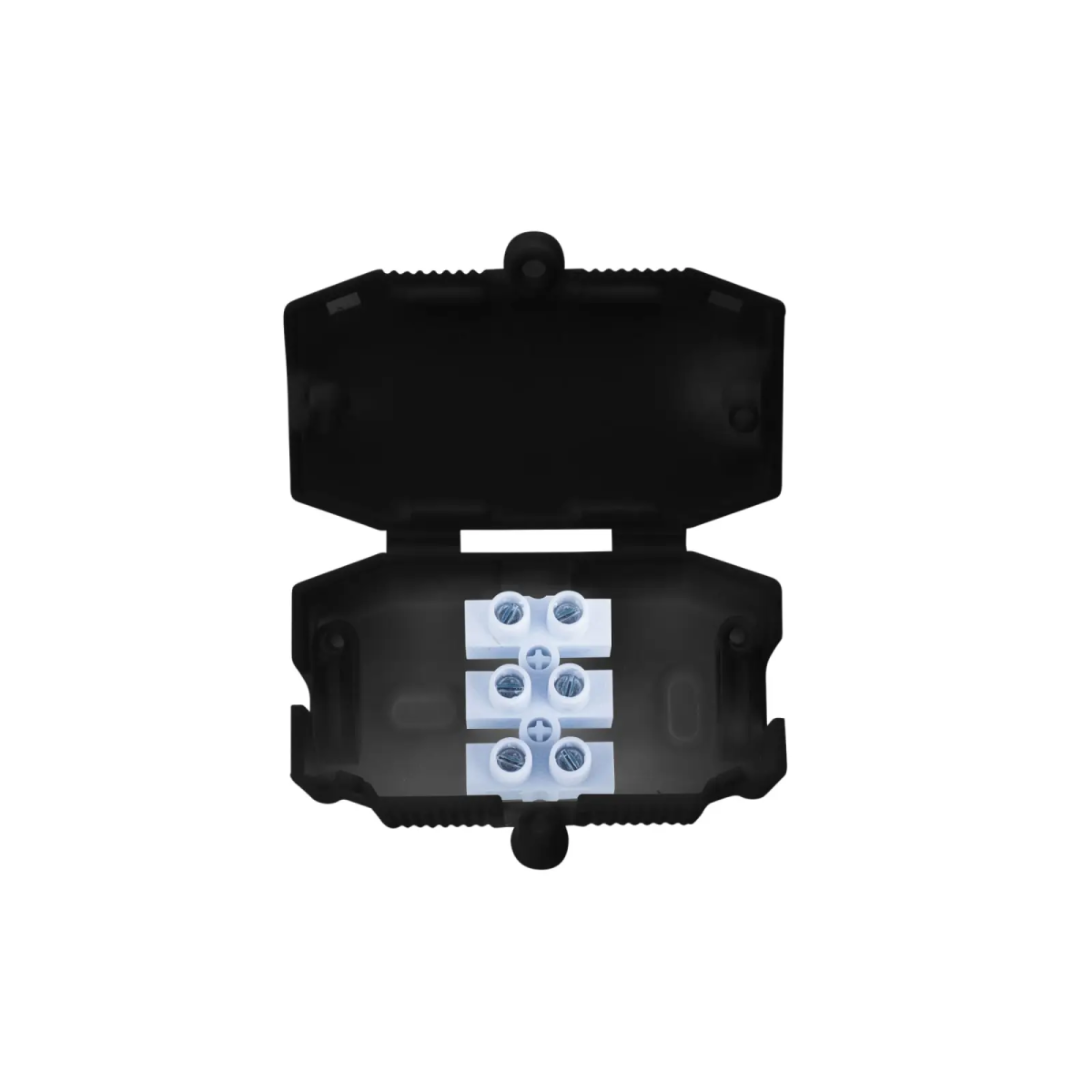 3 Pole Connector Box 10A Black