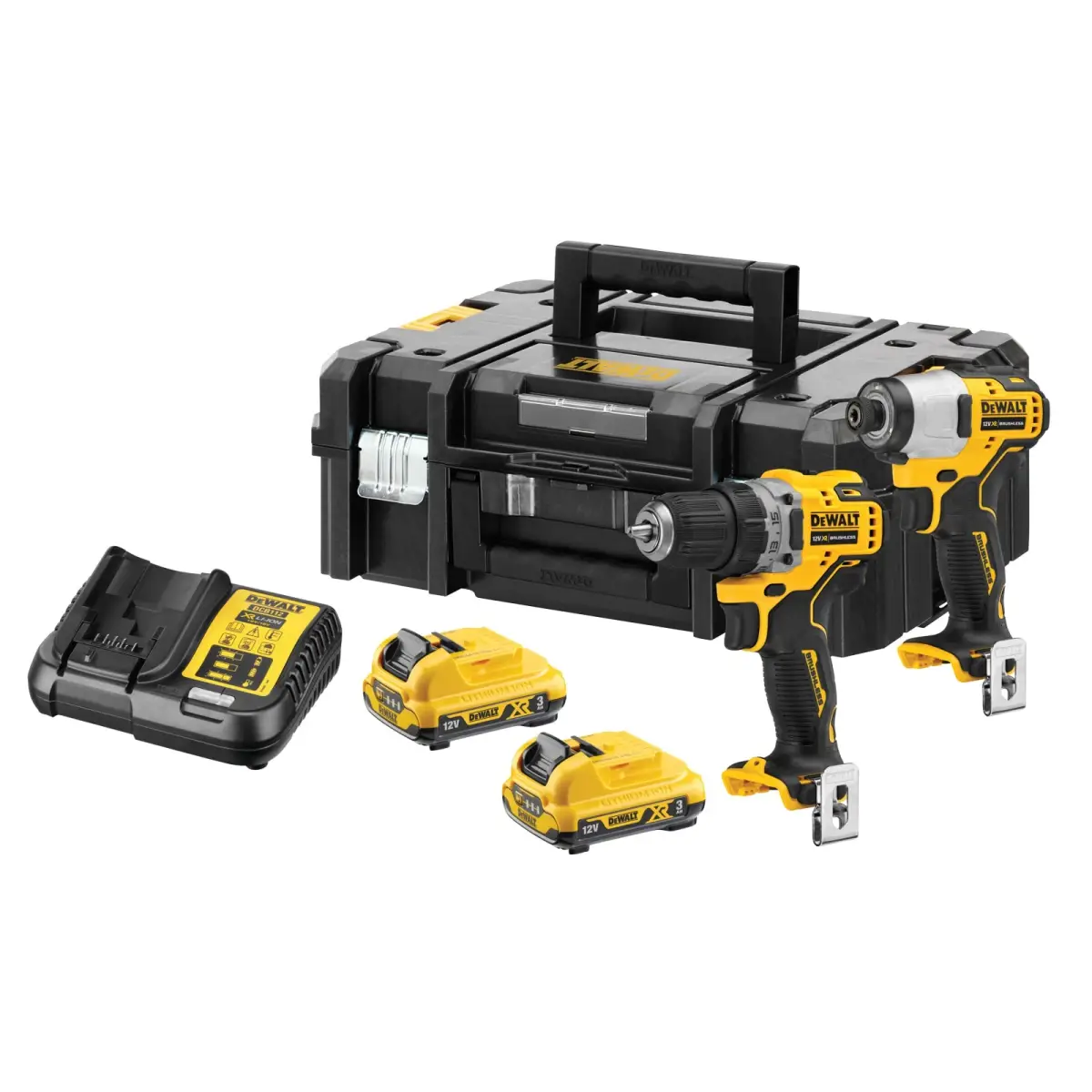 DCK2110L2 XR Brushless Sub-Compact Twin Pack 12V 2 x 3.0Ah Li-ion