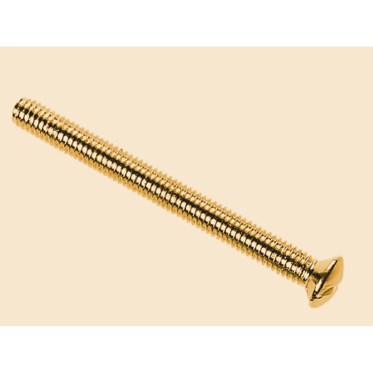 Brass Switch/Socket Plate Screws 3.5 x 50mm (Pack of 10)