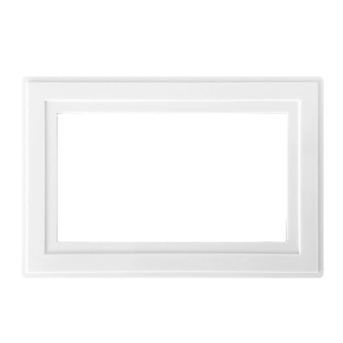 White Finger Plate 2-Gang